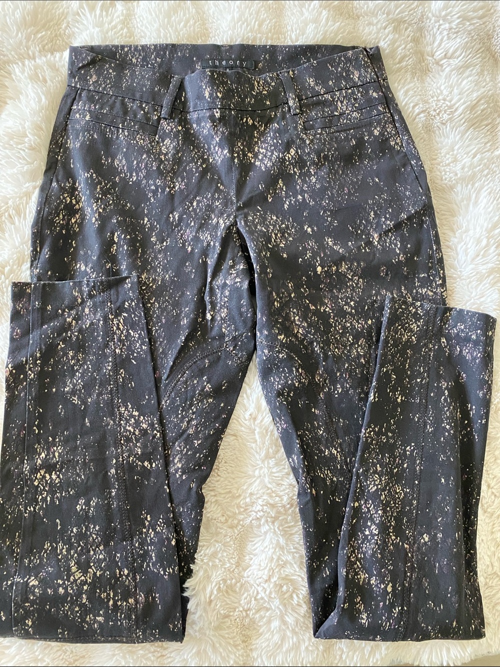 Theory Junius Snake Stretch Pants size 0